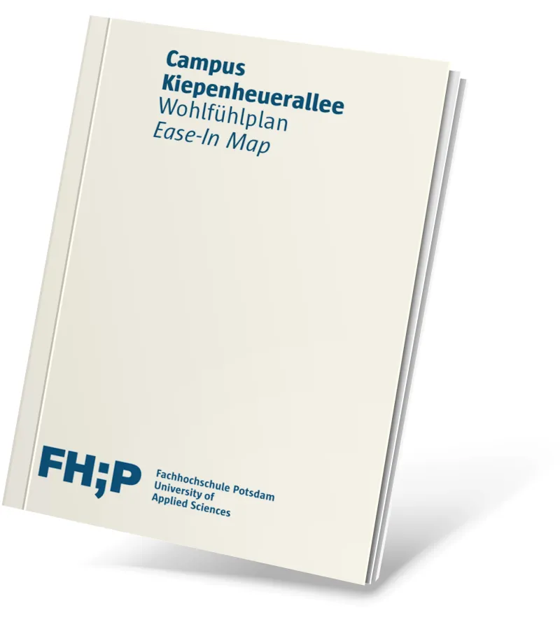 Cover mit der Aufschrift "Campus Kiepenheuerallee, Wohlfühlplan"