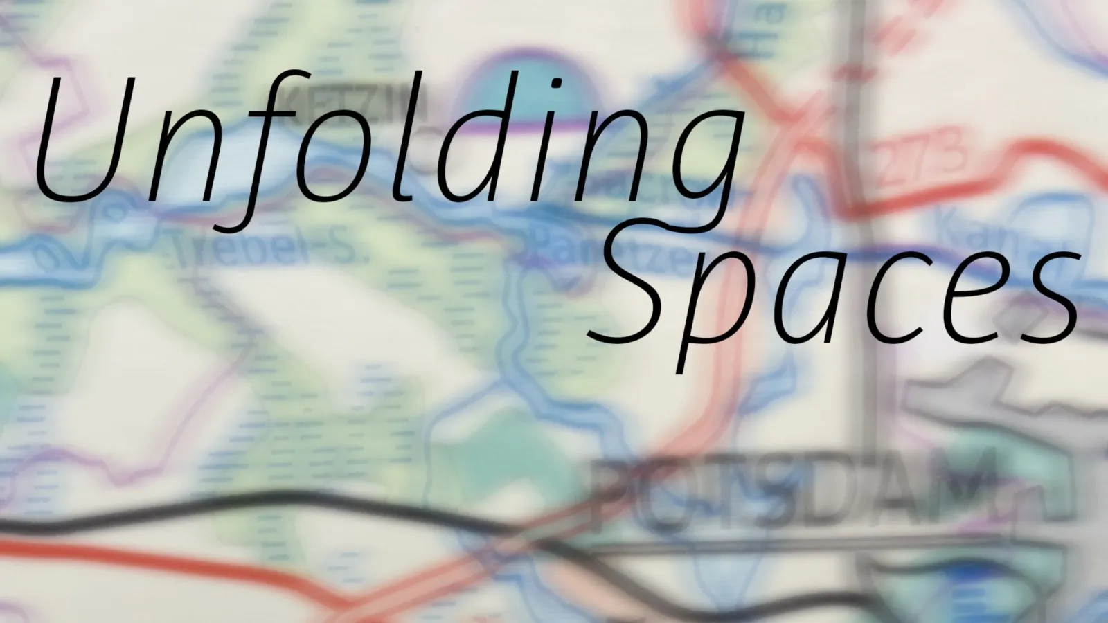 Keyvisual des Forschungsprojekts "Unfolding Spaces"