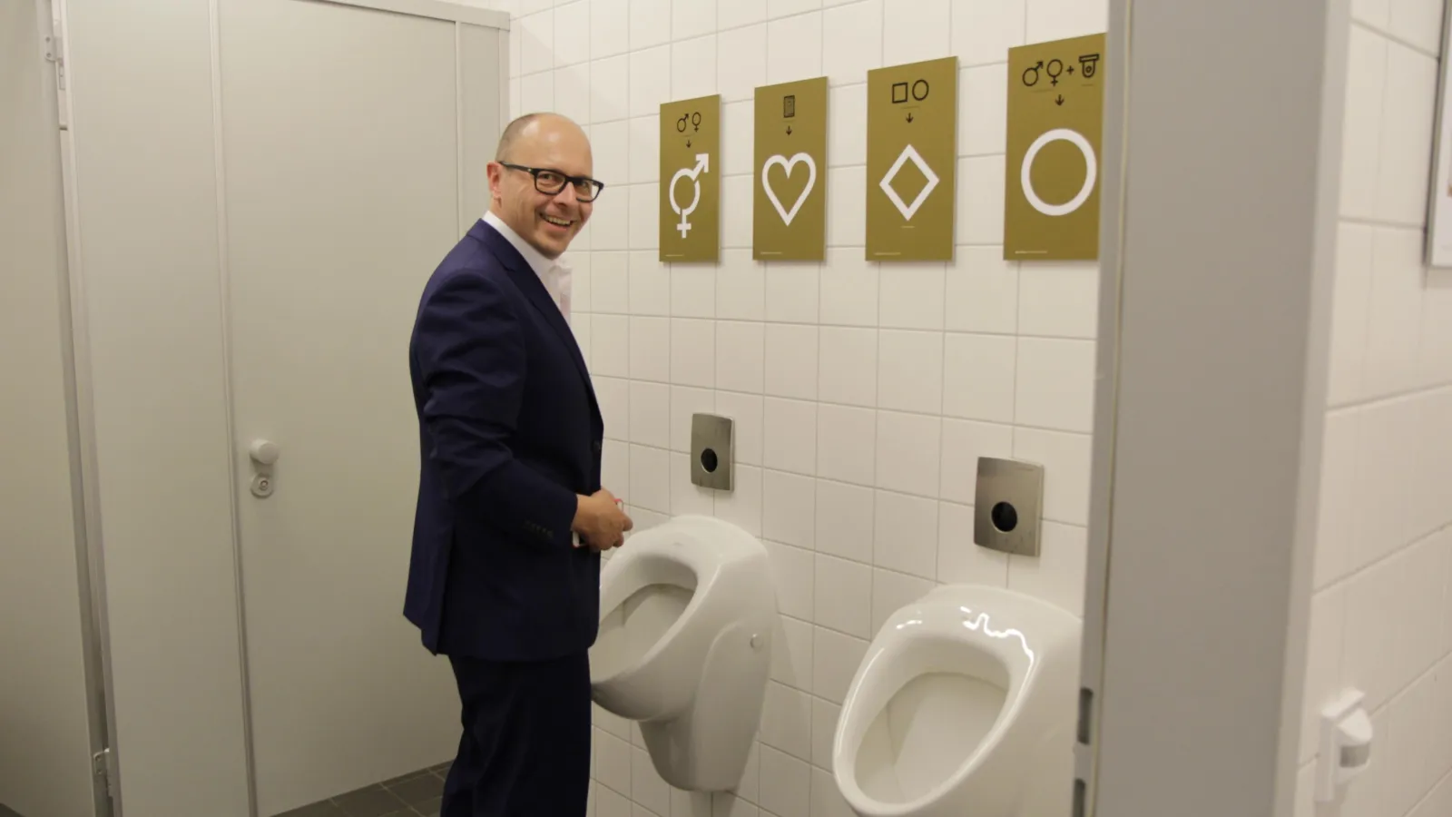 Unisextoilette der Fachhochschule Potsdam