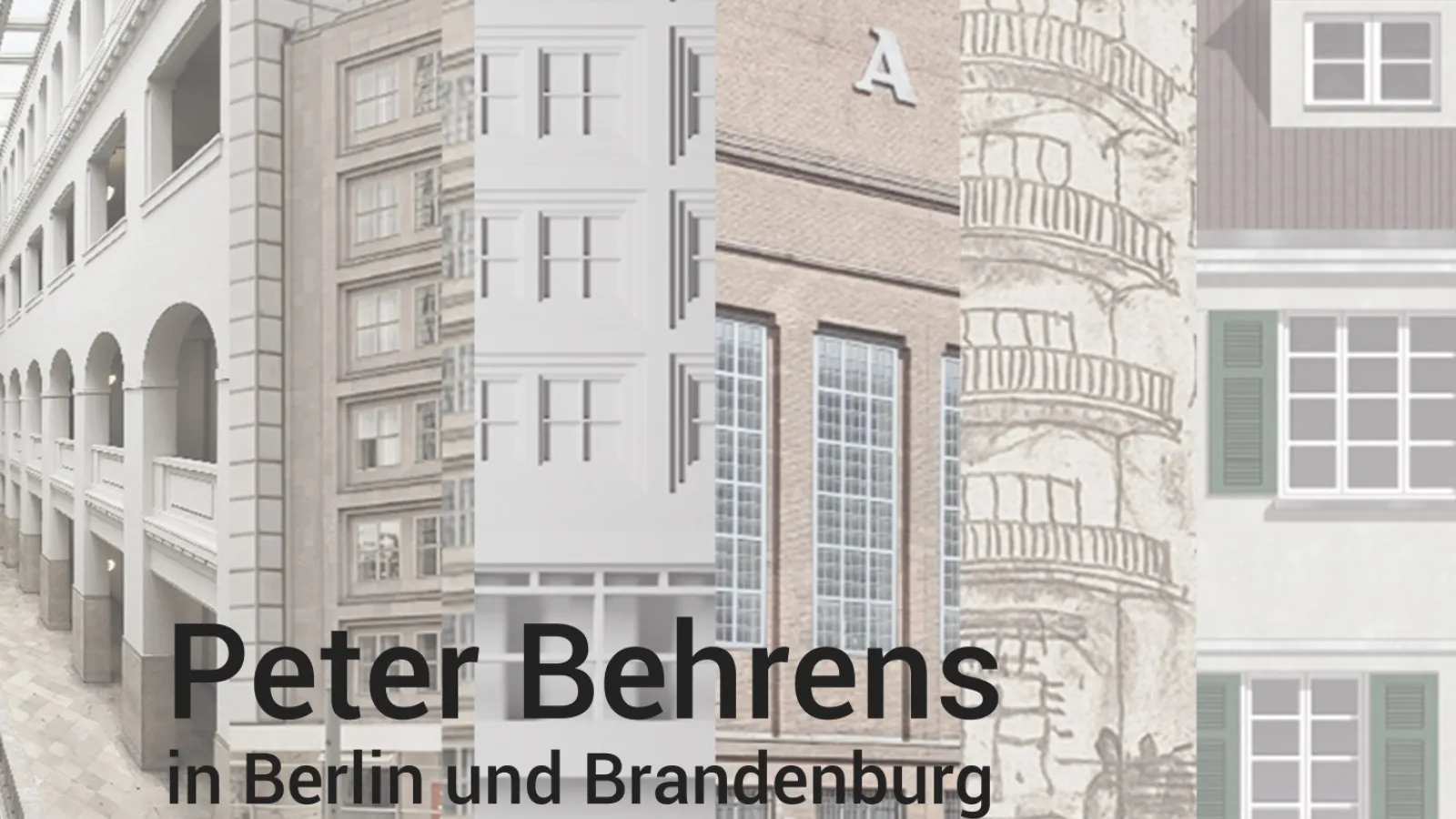 Collage von Bauten Peter Behrens