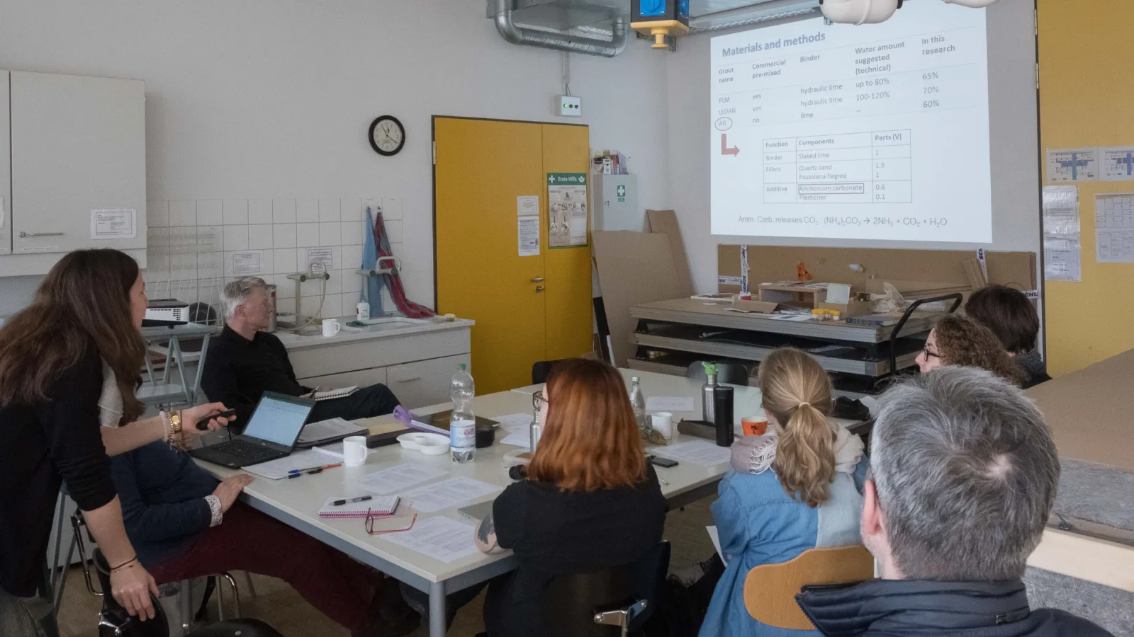 Besprechungen im Werkstattraum 247