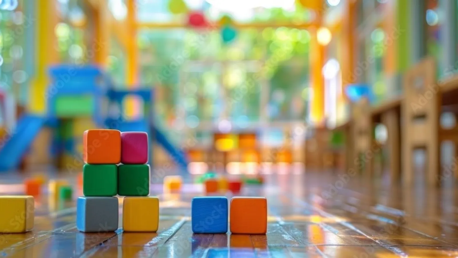 Kitabild mit Spielsteinen im Vordergrund