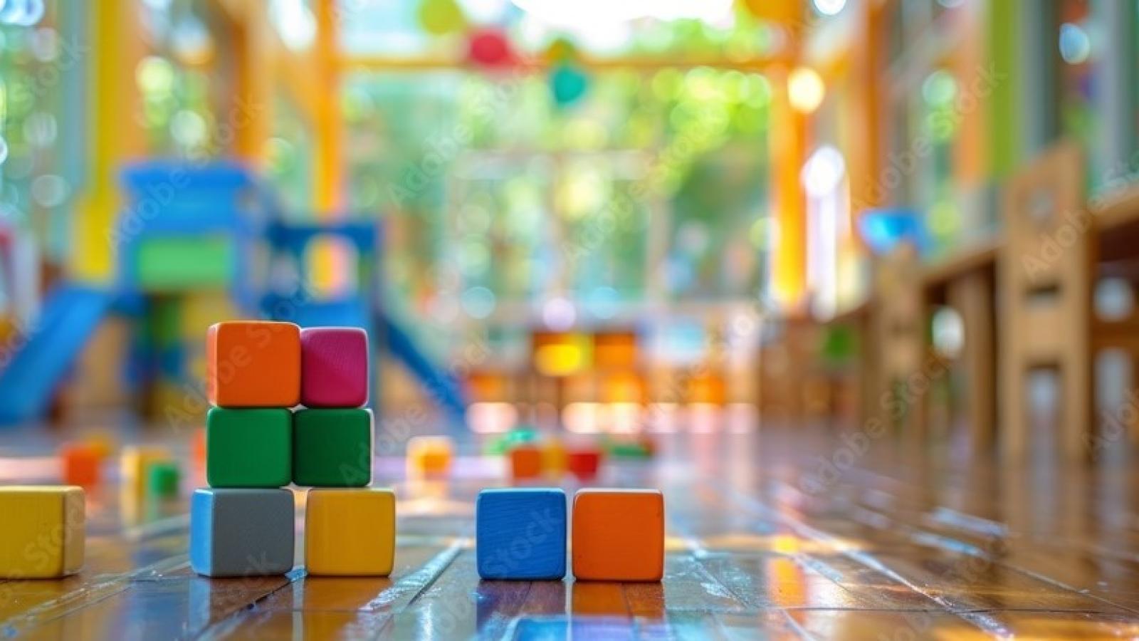 Kitabild mit Spielsteinen im Vordergrund