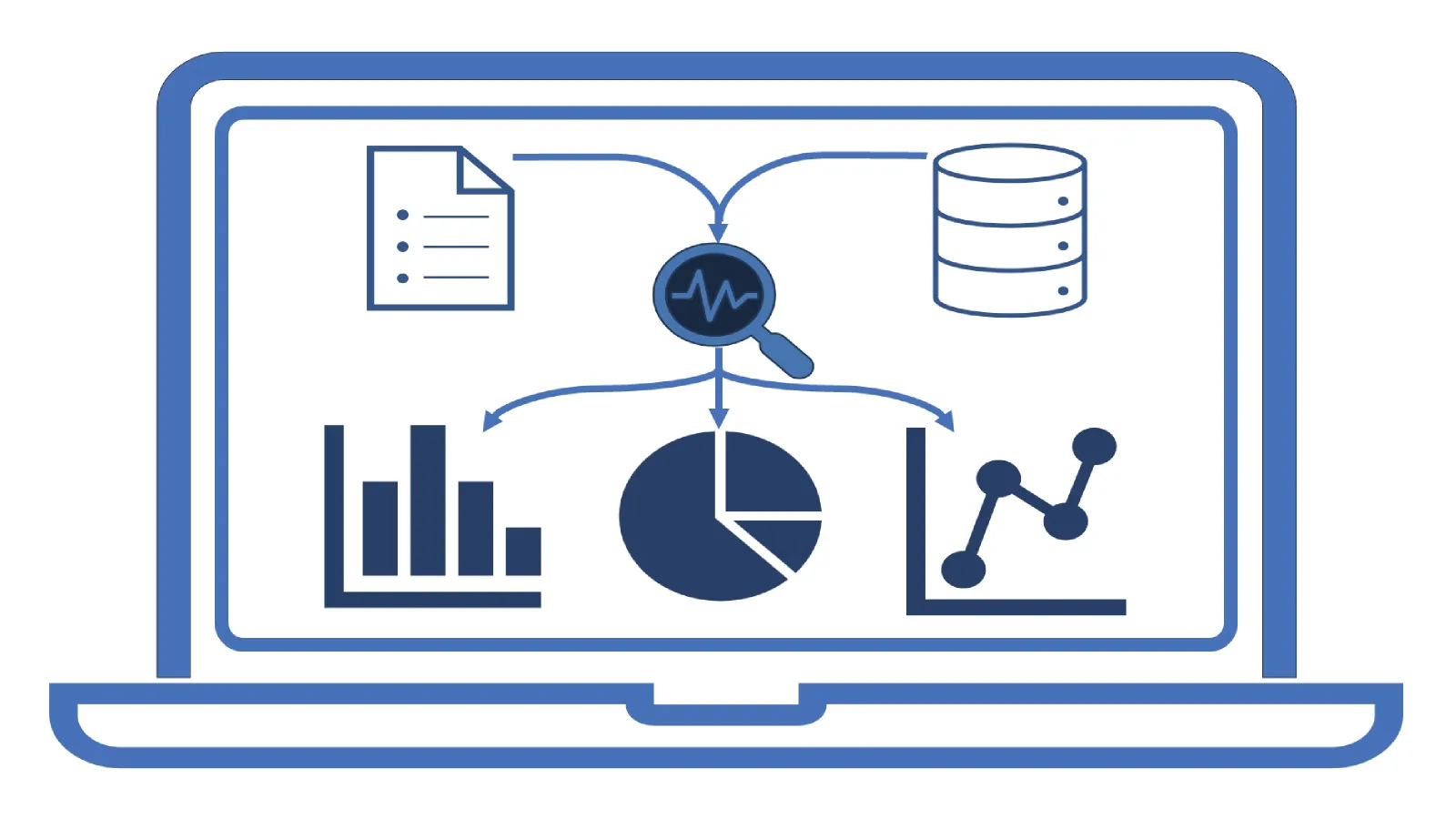 Visualisierung von Datenflüssen mittels exemplarischen Grafiken, Tabellen und Dokumenten