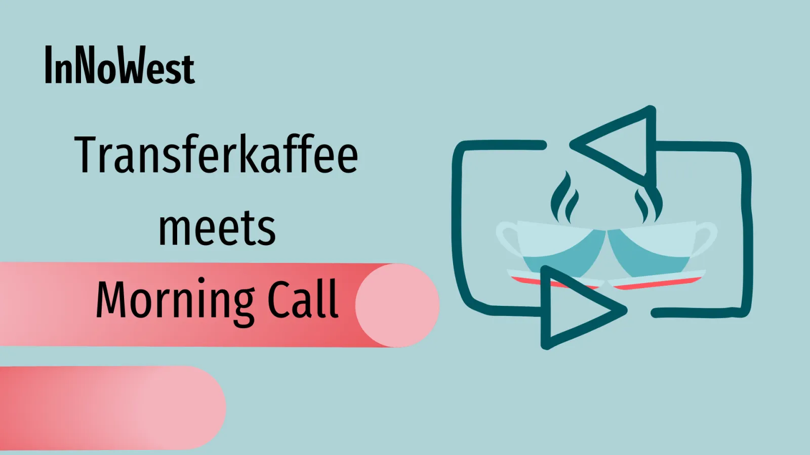 Header mit der Aufschrift "Transferkaffee meets Morning Call"