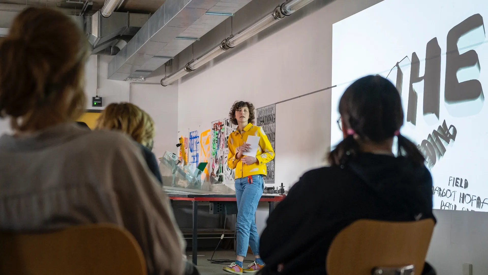 Lehrsituation im Studiengang Kommunikationsdesign