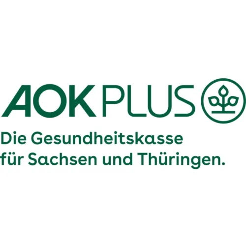 Logo AOK Plus - Die Gesundheitskasse für Sachsen und Thüringen